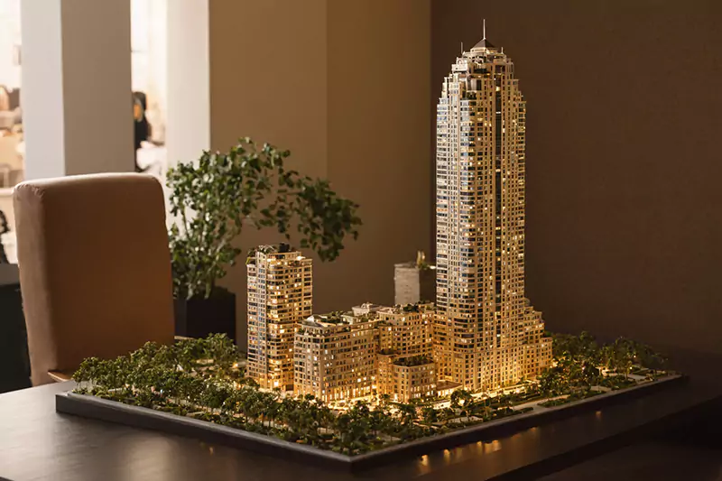 3d printed building model